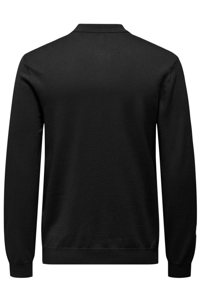 ONSWYLER LIFE REG 14 HALF ZIP POLO 22034225 Black